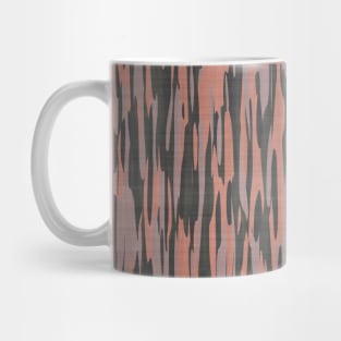 peach pink and gray camo Mug